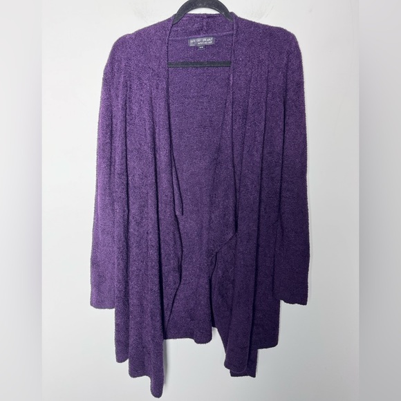 Barefoot Dreams Cozy Chic purple cardigan - Picture 2 of 5